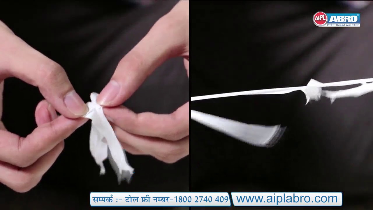 Install ABRO PTFE tape to prevent leaks from joints YouTube