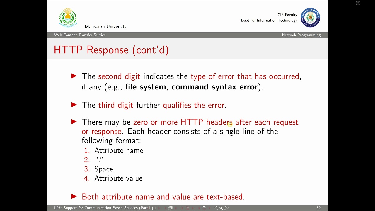 Network Programming: Lecture 7 (Part II) - YouTube