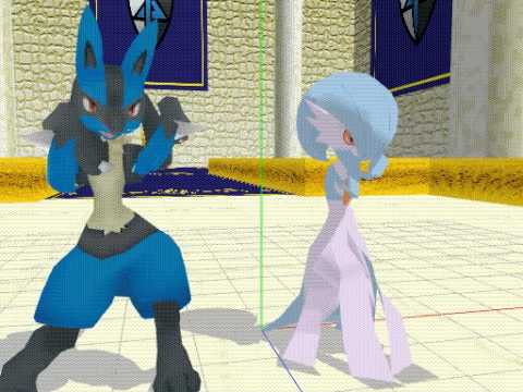 MMD Gardevoir Lucario Magnet 
