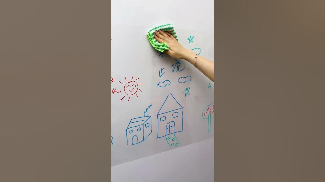 Самоклеющаяся маркерная пленка на стену прозрачная - YouTube