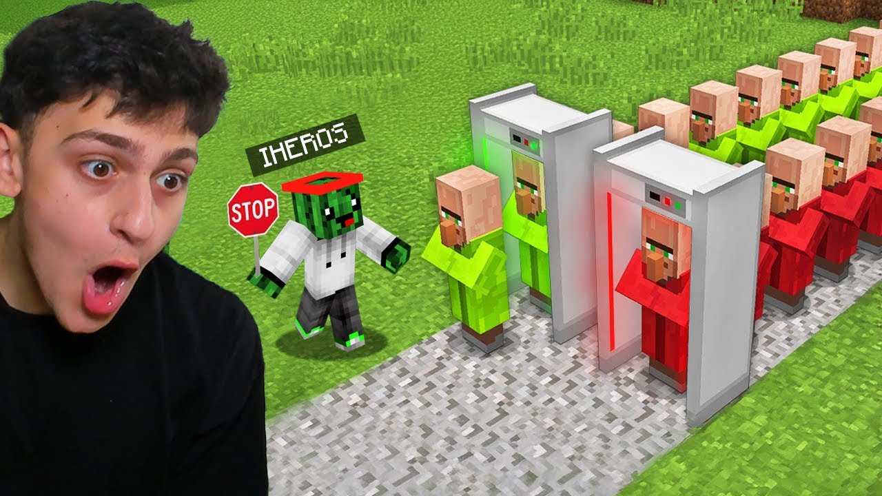 اشتغلت حارس سجن الحراميه في قريه القرووين ماين كرافت😱 MINECRAFT