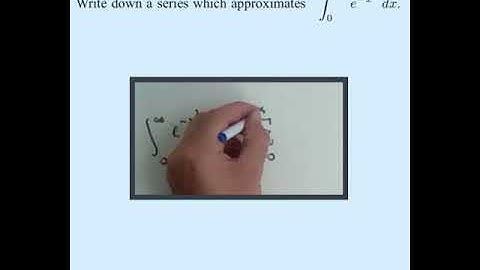 Simple series approximation of improper integral