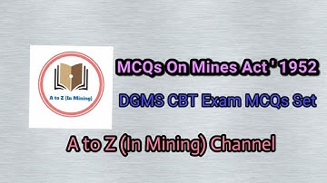 MCQs on Mines Act 
