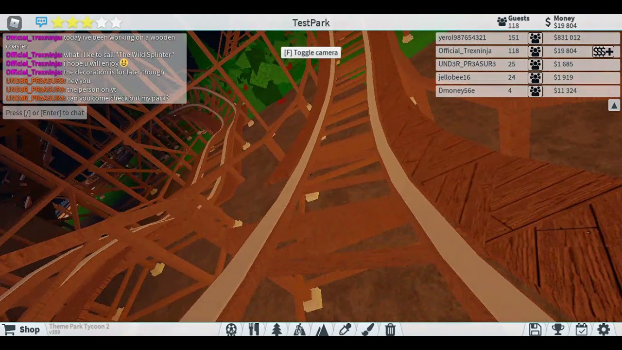 (POV) The Wild Splinter! (Roblox Theme Park Tycoon 2) - YouTube