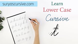 Cursive Letter t in Lowercase