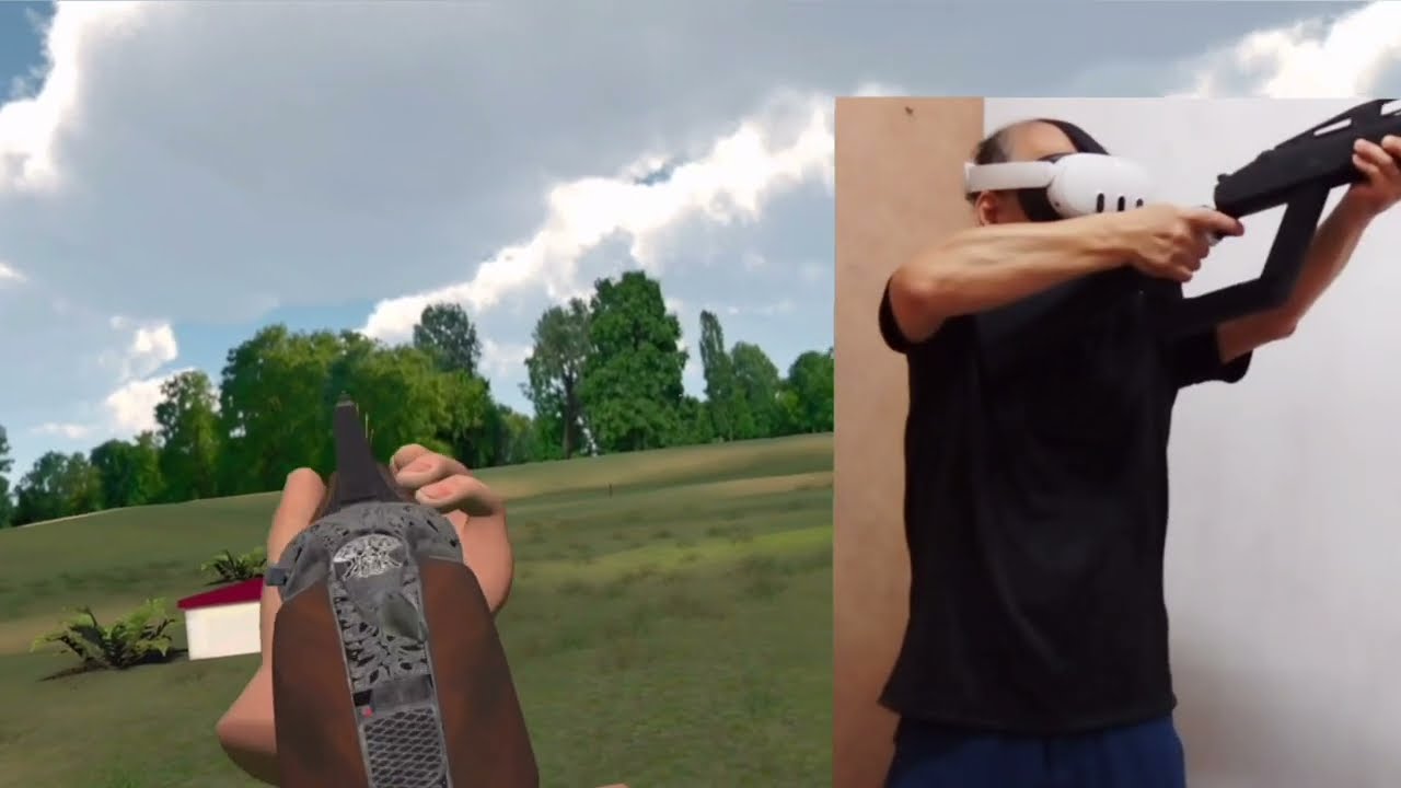 実銃のフォルムにこだわってみました。I made a gunstock that is easy to use and more similar to a real gun. 