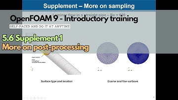 5.6 Module 5 - Qualitative and quantitative post-processing #openfoamtraining