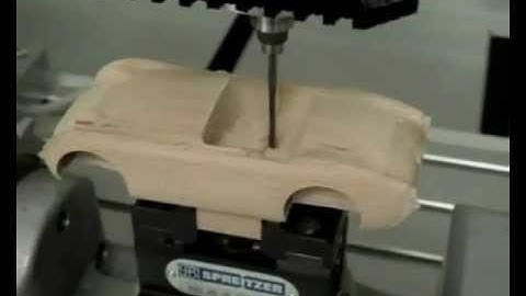 Five-Axis machining an Austin Healey model, using DeskProto