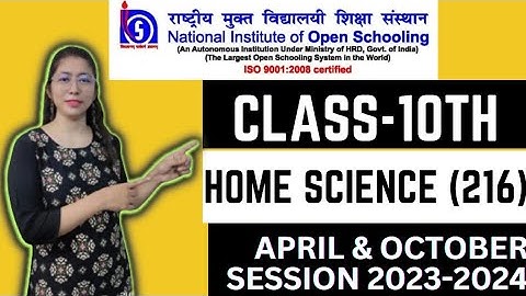 Nios class-10th Home-Science (216) solved TMA 2023-2024 .nios tma solution April/October 2023-2024.