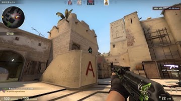 【CSGO】1v3 clutch & knife kill 【Mirage】