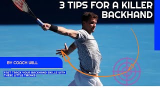 How to hit a better 1 Handed Backhand Fast