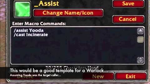 How to Make an Assist Macro