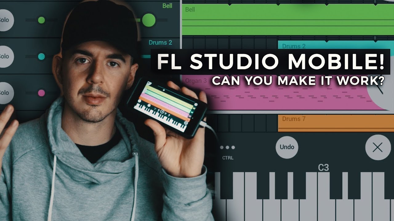 FL STUDIO MOBILE IS LIT!! (making a beat fl studio) 