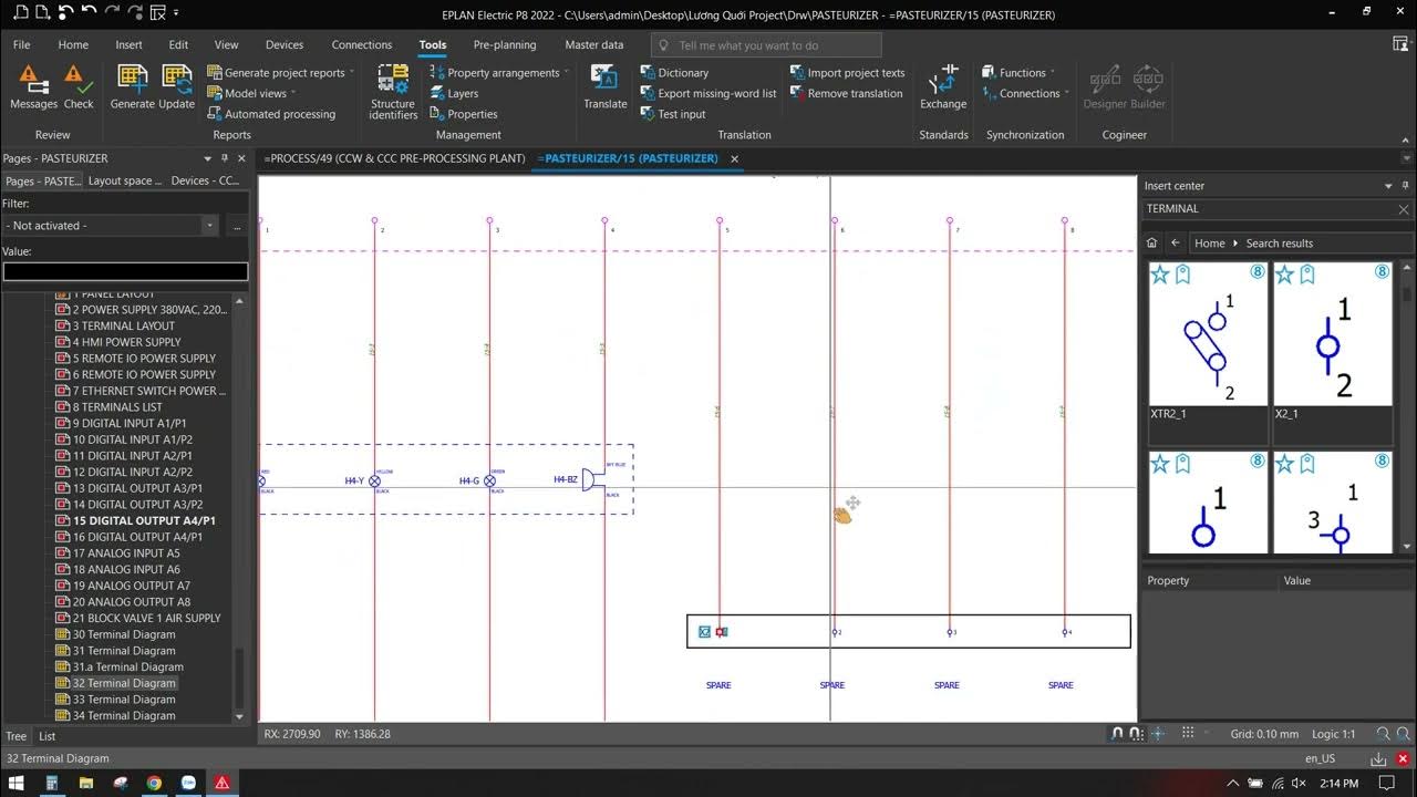 Terminal diagram, Cable diagram report Eplan Electric Tips & Tricks