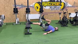 Feet Elevated Reverse Plank March