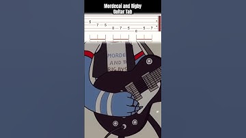 Mordecai and Rigby Guitar Tab Party Tonight 🤘