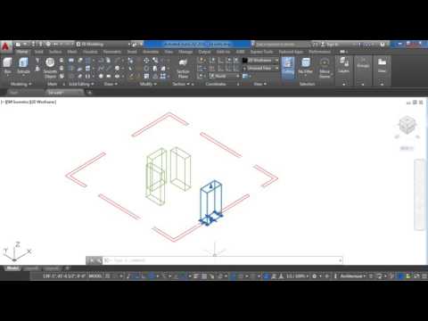 Autocad 2016 3D Modeling: Moving and Rotate in 3D Lesson 6