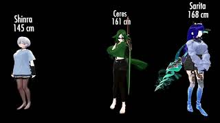 Astral Kanojo: Height comparison
