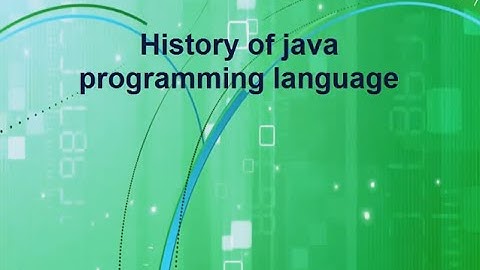 History of java programming language