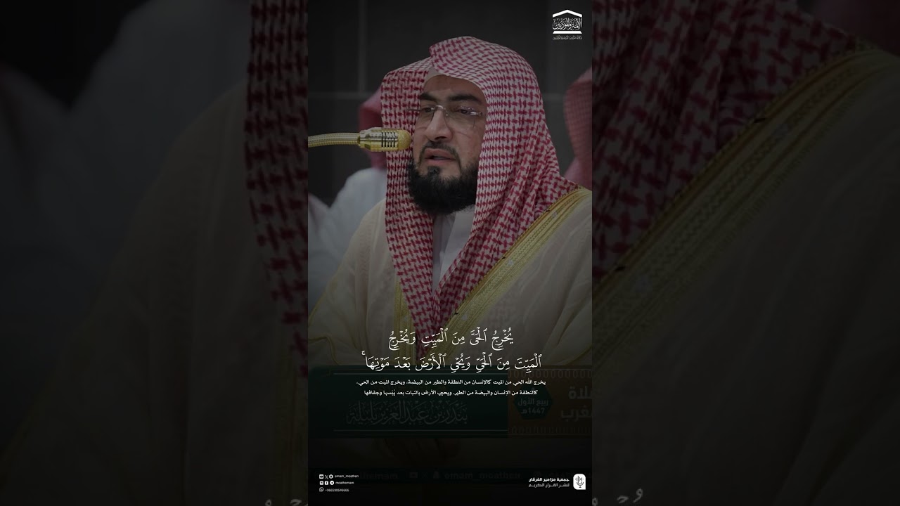 مقتطف من تلاوة فضيلة الشيخ #بندر_بليلة من صلاة المغرب الاحد ١ ربيع الأول ١٤٤٧هـ