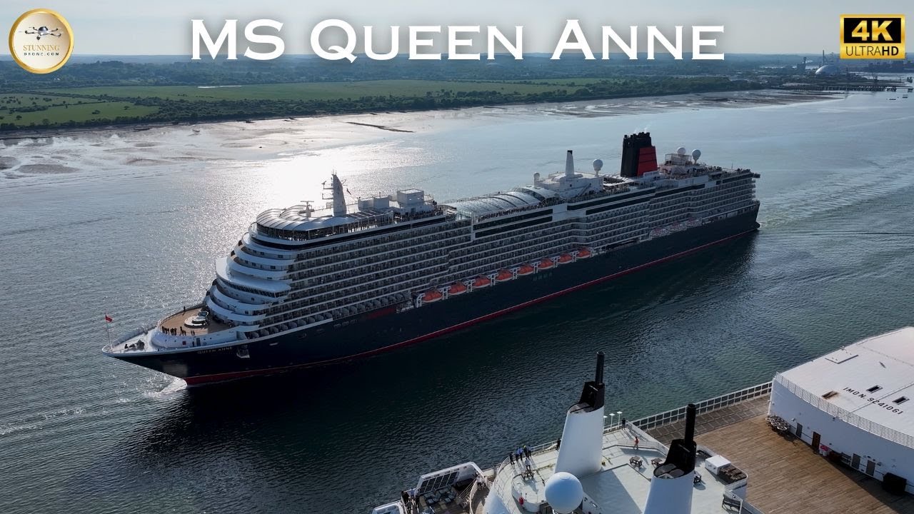 MS Queen Anne leaving the Port of Southampton - YouTube