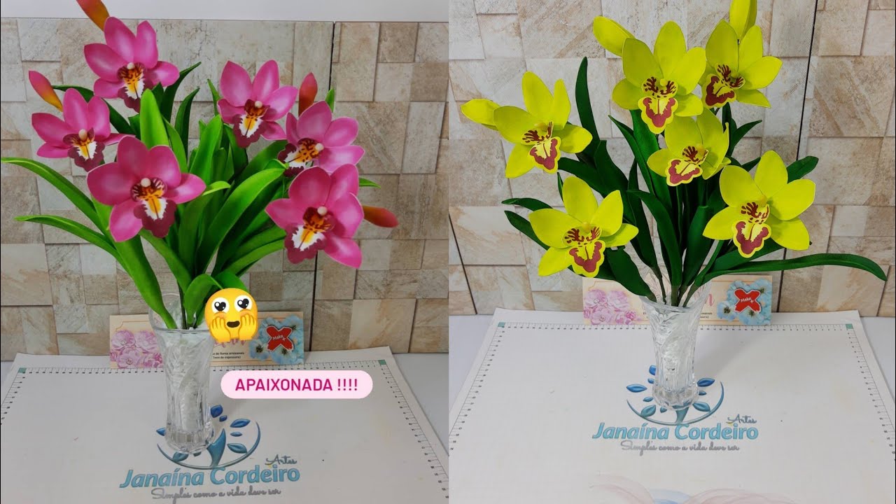 Orquídea cymbidium em eva