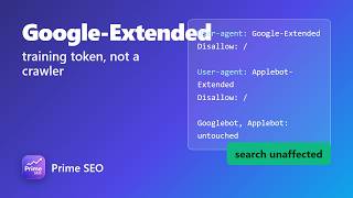 Details Google-Extended and Applebot-Extended: the two tokens that control AI training, not search Guide