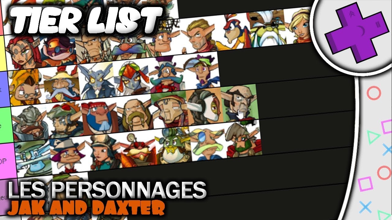MA TIER LIST DES PERSONNAGES DE JAK AND DAXTER YouTube ma-tier-list-des-personnages-de-jak-and-daxter-youtube