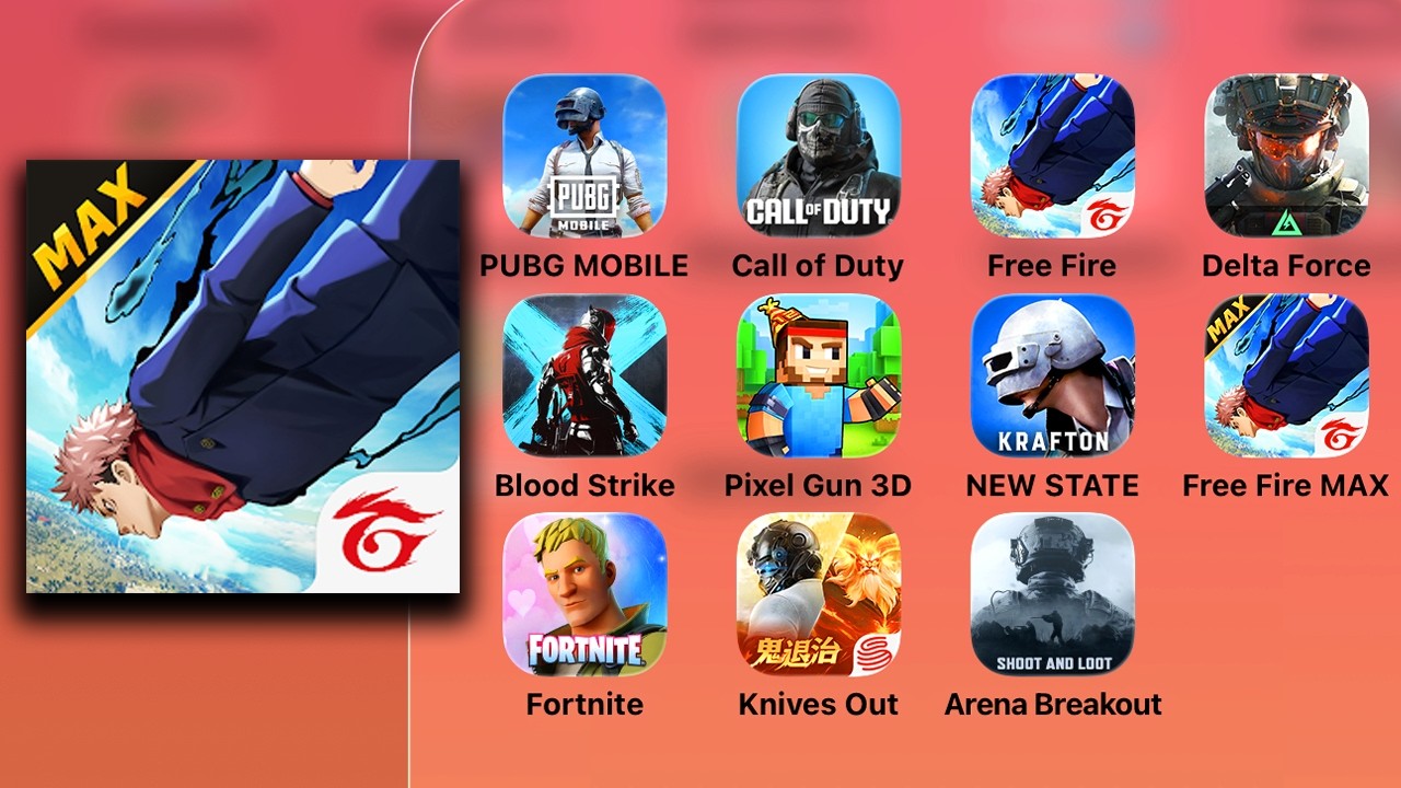 Free Fire MAX x JUJUTSU KAISEN - iPad Pro Gameplay & Walkthrough - Game Review (iOS,Android)