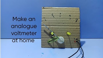 Make an analogue voltmeter using dc motor at home. Very easy