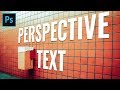 Perspective Text Photoshop Effect - Vanishing Point Tutorial