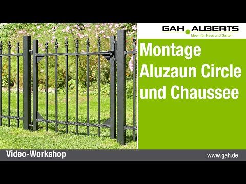 GAH-Alberts: Montage der Aluzäune Circle & Chaussee