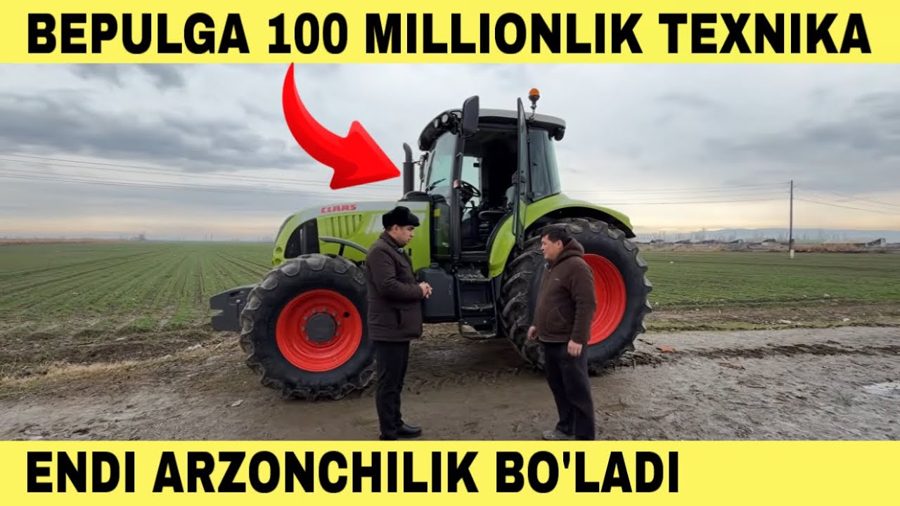 BEPULGA 100 MILLIONLIK TEXNIKA BERILYAPTI. ENDI ARZONCHILIK BOLADI. TRAKTORGA AVTOPILOT. #traktor 
