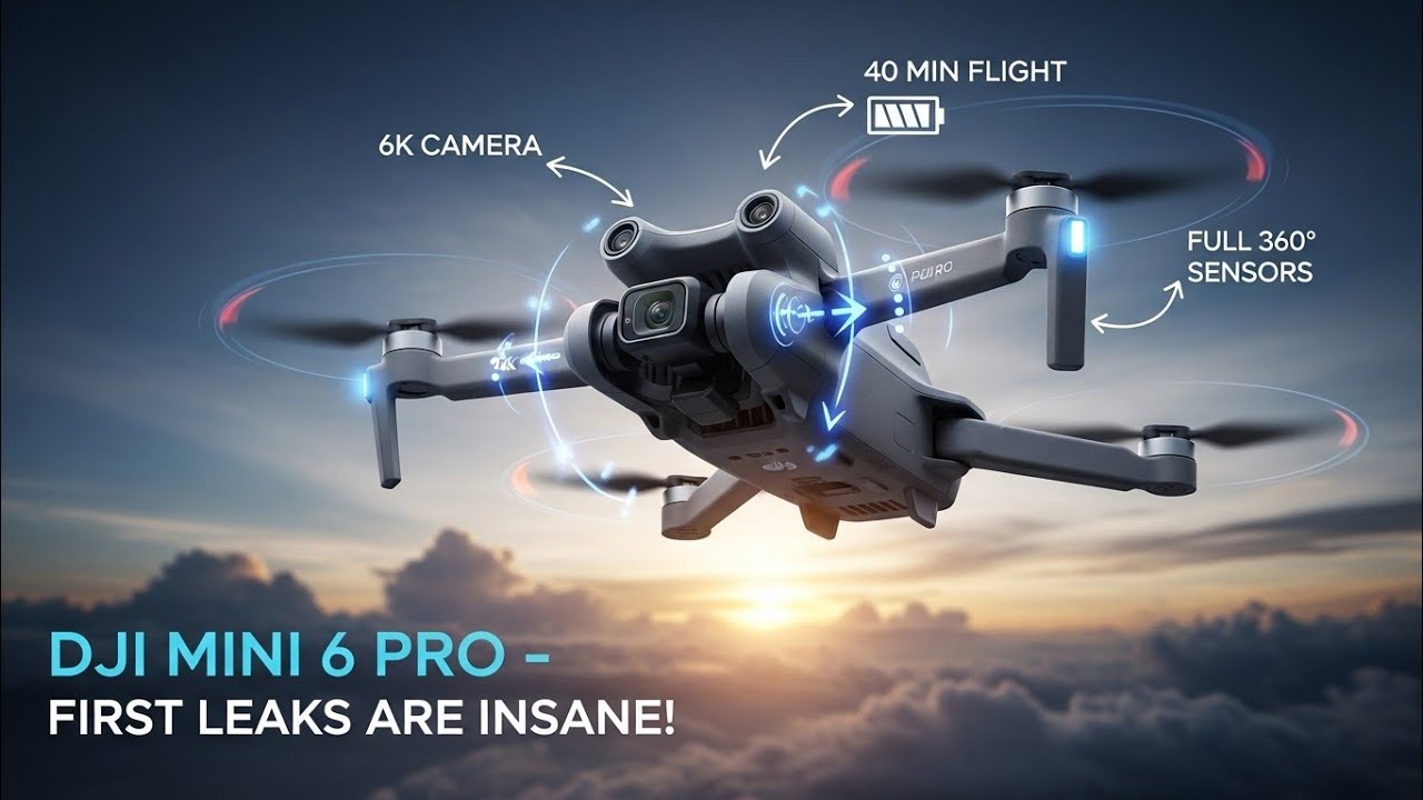 DJI Mini 6 Pro – First Leaks Are Insane! 6K Camera, 40 Min Flight, Full ...