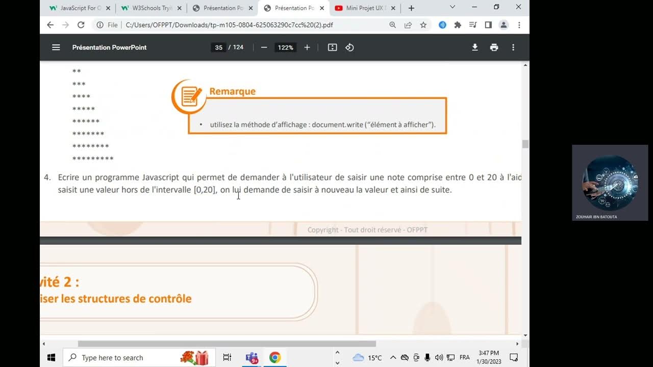 34. JavaScript: Exercices les Boucles Part 3 - YouTube