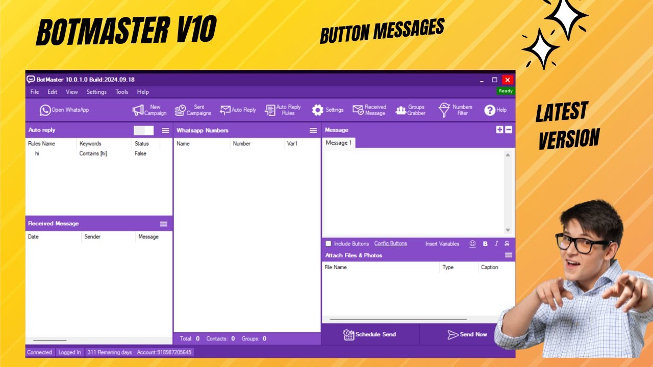 BotMaster Bulk Sender 2024 - Ultimate WhatsApp Marketing Software for ...