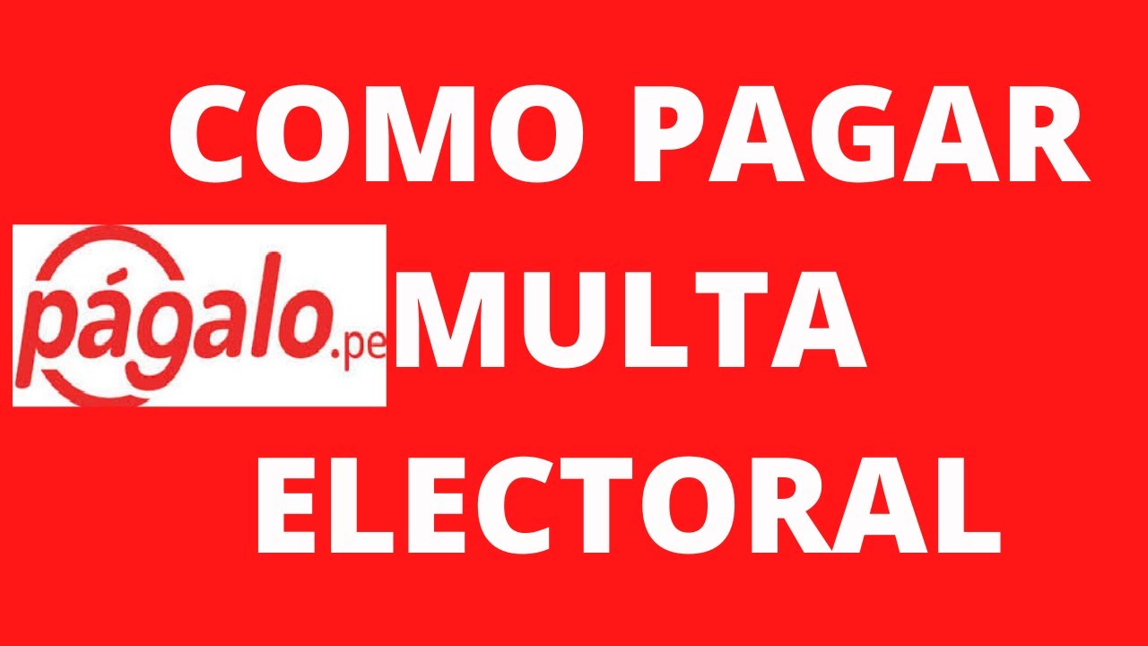 Como Pagar Multa Por No Votar En Elecciones Por Internet YouTube
