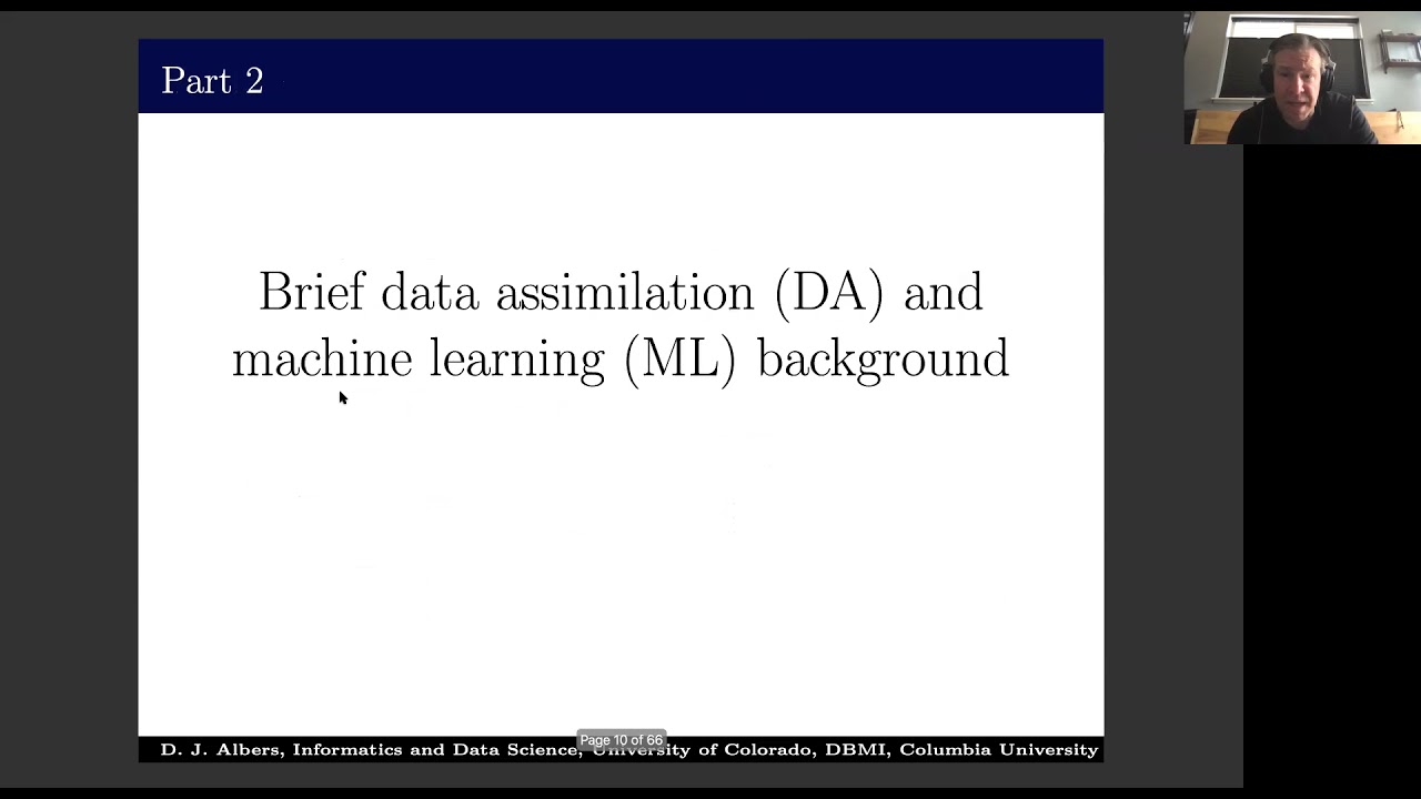 Inference and dynamics using clinical data for mathematical physiology and biomedicine. David Albers