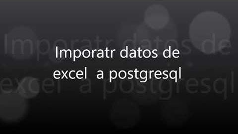 Exportar datos de postgresql a excel