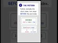 Python LIST SLICING in 20 Seconds! #python #coding #programming