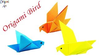 origami easy instructions bird paper hummingbird fly