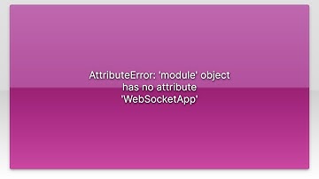 AttributeError: 