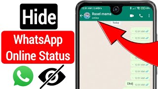 How to Hide WhatsApp Online Status While Chatting without any app | Hide Online Status on WhatsApp!!