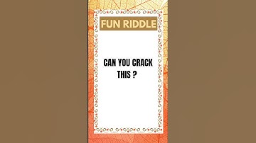 Fun Riddle #riddles #quiz #puzzle #puzzlegame #quiztime #riddlechallenge #riddle