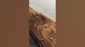 Big Ship Loading Sand At Work, Extreme Transporting Huge Volume Of Sand By Waterway | Dredging #ship