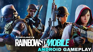 RAINBOWSIX MOBILE (TOM CLANCY'S) ANDROID GAMEPLAY🔥multiplayer tactical FPS game with tutorial.. 👉🤩