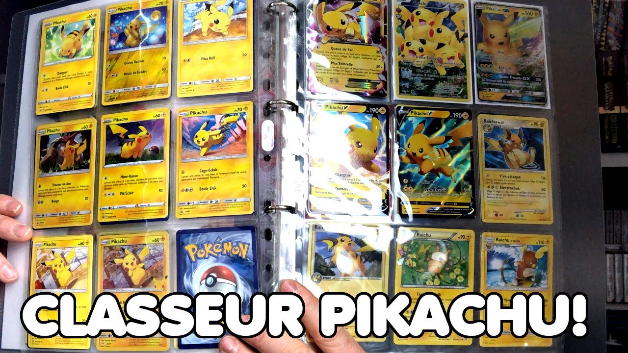 JE VOUS PRÉSENTE MON CLASSEUR DE CARTES POKEMON PIKACHU ET RAICHU