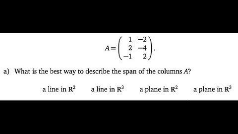 What is Spans [Passing Linear Algebra]