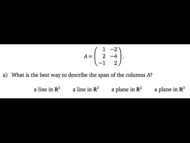 What is Spans [Passing Linear Algebra] 