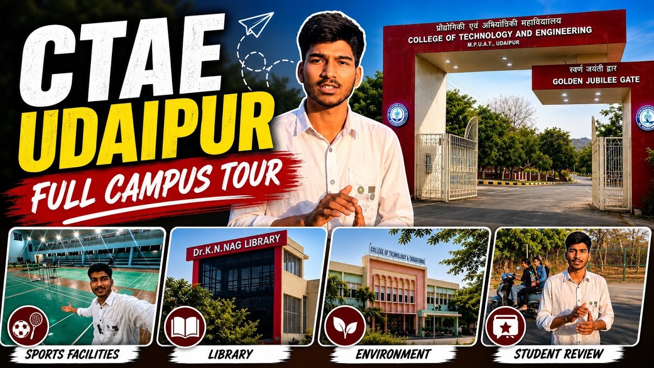 CTAE Udaipur Campus Tour 2026 🎓🔥 - YouTube